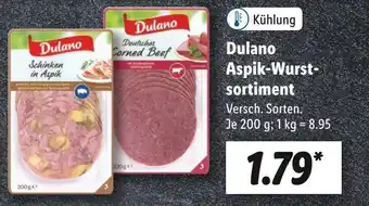 Lidl Dulano aspik-wurstsortiment Angebot