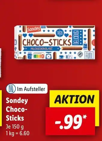 Lidl Sondey Choco-Sticks 150 g Angebot