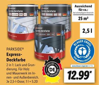 Lidl Parkside express-deckfarbe Angebot