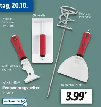 Lidl Parkside Renovierungshelfer Angebot