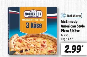 Lidl McEnnedy American Style Pizza 3 Käse 455 g Angebot