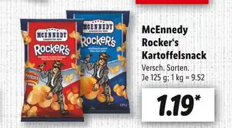 Lidl McEnnedy Rocker‘s Kartoffelsnack 125 g Angebot