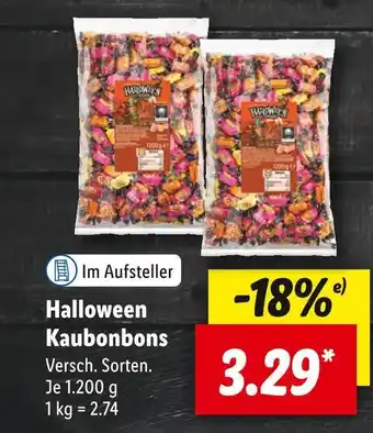 Lidl Halloween Kaubonbons 1.200 g Angebot