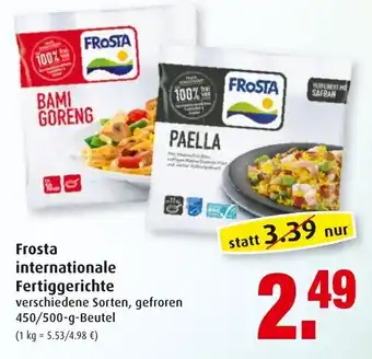 Markant Frosta internationale Fertiggerichte 500/450g Beutel Angebot