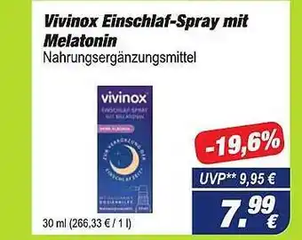 Easy Apotheke Vivinox einschlaf-spray mit melatonin Angebot