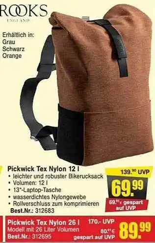 Zweirad Stadler Pickwick tex nylon 12 l Angebot