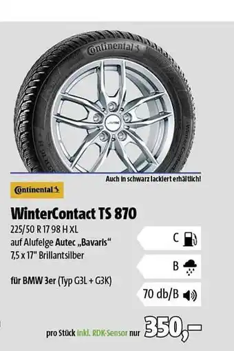 Automeister Continental wintercontact ts 870 Angebot