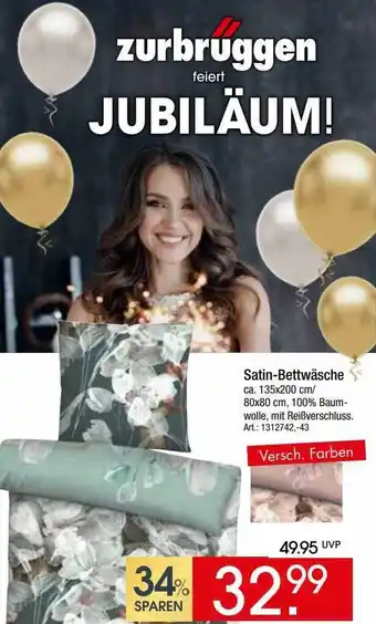 Zurbrüggen Satin-bettwäsche Angebot