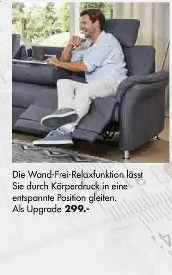 Trösser Die Wand-Frei Relaxfunktion Angebot