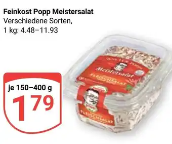 Globus Feinkost Popp Meistersalat 150-400 g Angebot