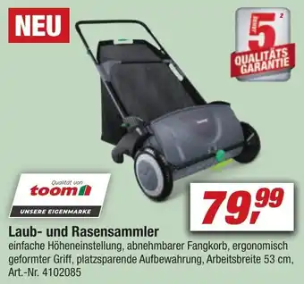 toom Baumarkt Laub und Rasensammler Angebot