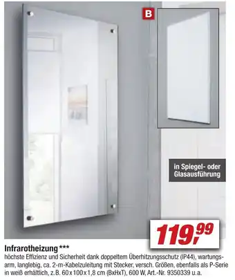 toom Baumarkt Infrarotheizung Angebot