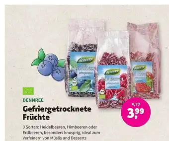 Biomarkt Dennree gefriergetrocknete früchte Angebot