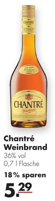 Handelshof Chantré Weinbrand 0,7 L Flasche Angebot