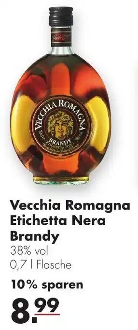 Handelshof Vecchia Romagna Etichetta Nera Brandy 0,7 L Flasche Angebot