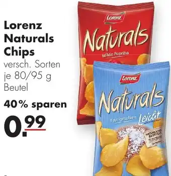 Handelshof Lorenz Naturals Chips 80/95 g Beutel Angebot