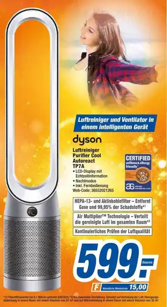 HEM Expert Dyson luftreiniger purifier cool autoreact tp7a Angebot