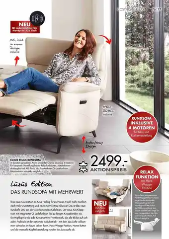 Trösser Luxus Relax Rundsofa Angebot