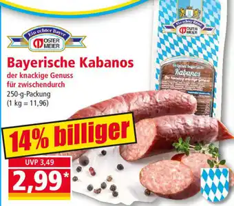 Norma Bayerisches Kabanos 250 g Packung Angebot