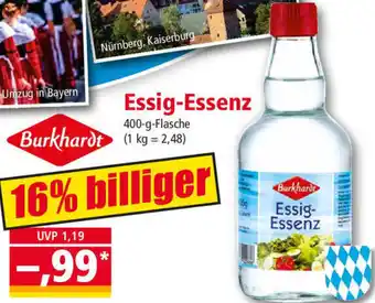 Norma Burkhardt Essig Essenz 400 g Flasche Angebot