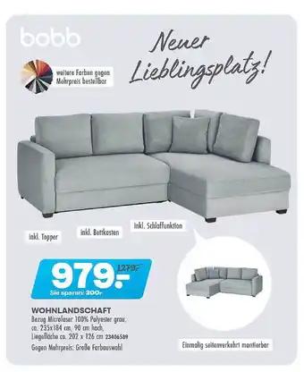 Möbel Kraft Bobb wohnlandschaft Angebot