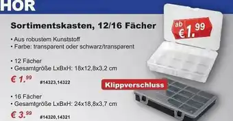 Stabilo Fachmarkt Sortimentskasten, 12-16 fächer Angebot