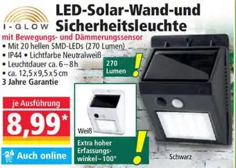 Norma I-Glow LED Solar Wand und Sicherheitsleuchte Angebot