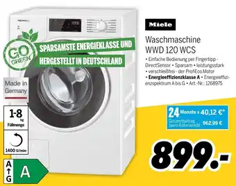 MEDIMAX Miele Waschmaschine WWD 120 WCS Angebot