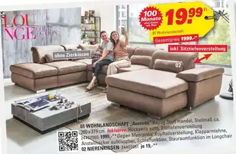 Höffner Wohnlandschaft „amanda“ Angebot