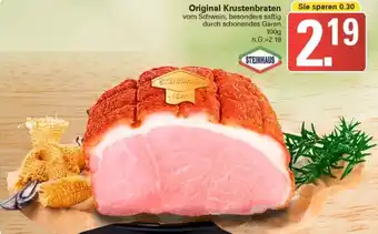 WEZ Steinhaus Original Krustenbraten 100g Angebot