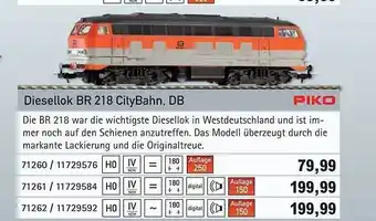 Vedes Piko diesellok br 218 citybahn, db Angebot