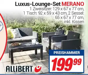 CENTERSHOP Allibert Luxus Lounge Set Merano Angebot