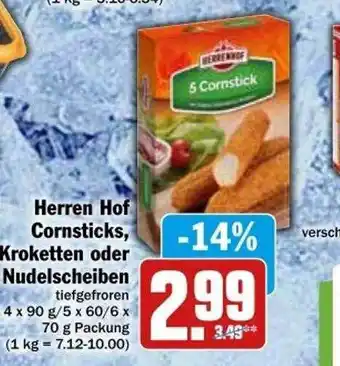 dodenhof Herren hof cornsticks, kroketten oder nudelscheiben Angebot