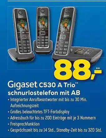 Euronics XXL Gigaset c530 a trio schnurlostelefon it ab Angebot