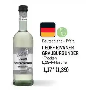 METRO Deutschland - pfalz leoff rivaner grauburgunder Angebot