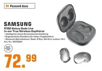 Saturn Samsung r180 galaxy buds live in-ear true wireless kopfhörer Angebot