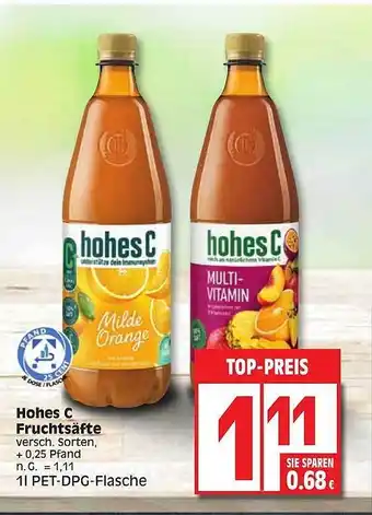 Edeka Hohes c fruchtsäfte Angebot