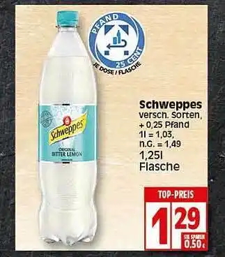 Elli Markt Schweppes Angebot