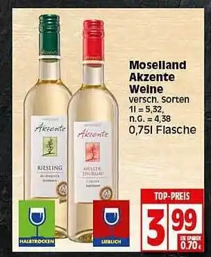 Elli Markt Moselland akzente weine Angebot