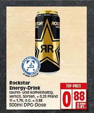 Elli Markt Rockstar energy-drink Angebot