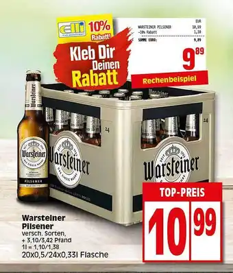 Elli Markt Warsteiner pilsener Angebot