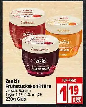 Elli Markt Zentis frühstückskonfitüre Angebot