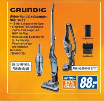 expert Octomedia Grundig akku-handstaubsauger vch 9631 Angebot