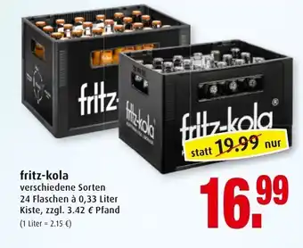 Markant Fritz Kola 24x0,33L Angebot