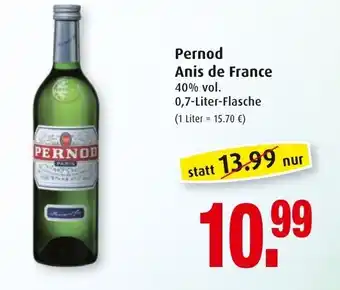 Markant Pernod Anis de France 0,7L Angebot