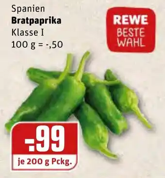 REWE Bratpaprika 200g Angebot