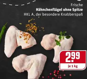 REWE Frische Hähnchenflügel ohne Spitze 1kg Angebot