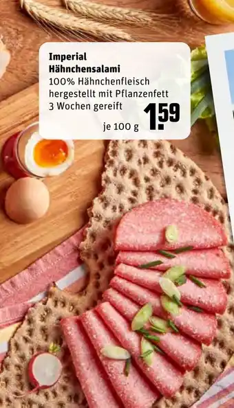 REWE Imperial Hähnchensalami 100g Angebot