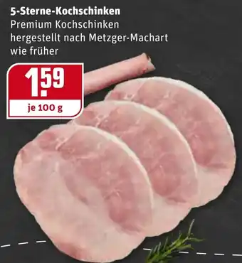 REWE 5 Sterne Kochschinken 100g Angebot