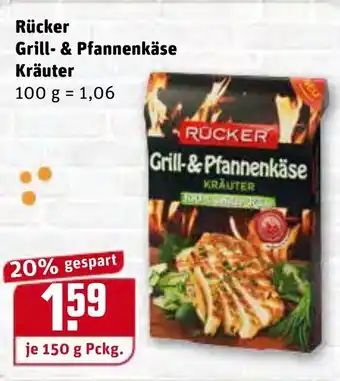 REWE Rücker Grill und Pfannenkäse Kräuter 150g Angebot